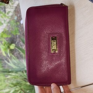 EUC Badgley Mischka‎ Plum/fuschia wallet